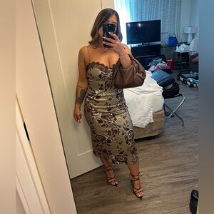 Fashion Nova Floral Less Dress